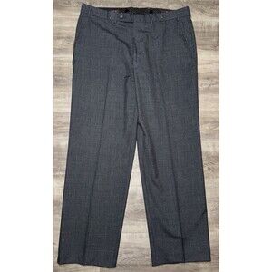 Vintage C&R Clothiers 100% Worsted Wool Dress Pants 40 Dark Gray Made in USA